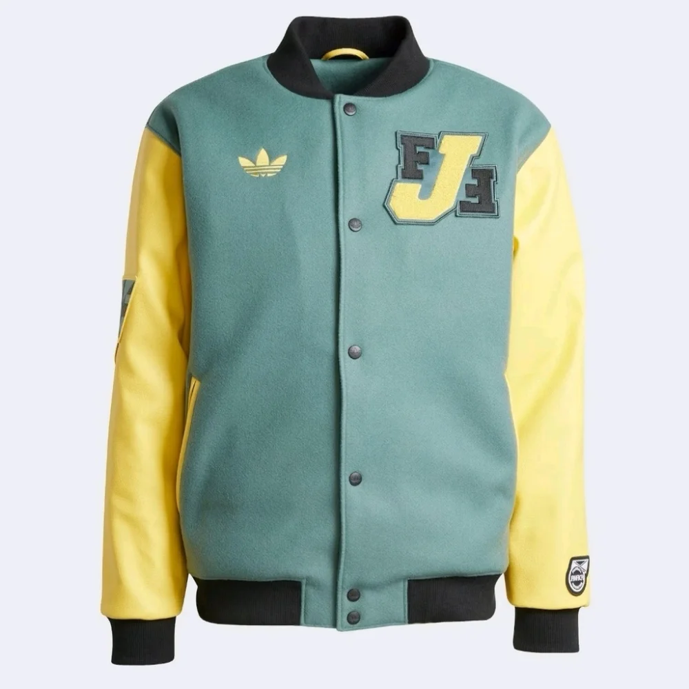Jamaica Football Federation Men Large Adidas Originals VRCT TECEME Jacket JE5329